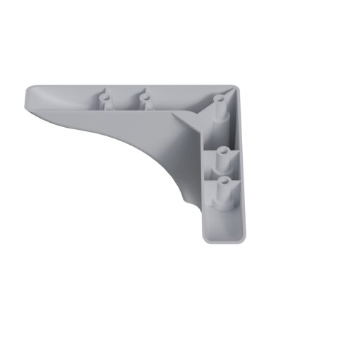 10 Cm Plastik Ayak Mobilya Dolap Kanepe Tv Ünitesi Ayağı Beyaz - Düz Lükens Beyaz-4.jpg