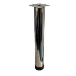 Tablalı Ayarlı Metal Dolap Tezgah Baza Koltuk Kanepe Ayağı Krom Çap:42 Mm 30 Cm-1.jpg