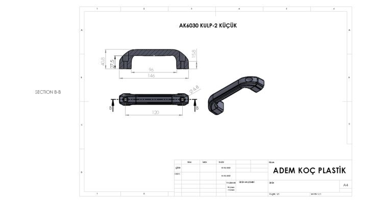 Sert Plastik Makina Kapağı - Dolap Kapağı - Metal Kapak Kulpu - Kulp Küçük Pls Siyah-4.jpg