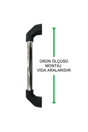 Metal Sabit Engelli Yaşlı Hasta Tutamağı Krom Kaplama Tutunma Barı 50 Cm - Görsel 2