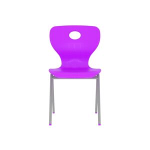 Modern Monoblok Sandalye Kurs Okul Kolej Öğrenci Sandalyesi Fuşya-2.jpg