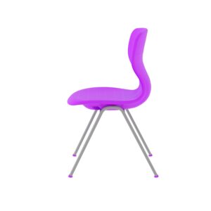 Modern Monoblok Sandalye Kurs Okul Kolej Öğrenci Sandalyesi Fuşya-3.jpg