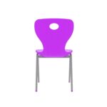 Modern Monoblok Sandalye Kurs Okul Kolej Öğrenci Sandalyesi Fuşya-4.jpg