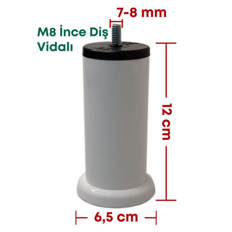 12 Cm Asena Plastik Ayak M8 Beyaz Fiyatı, Özellikleri ve Yorumları