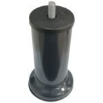 12 Cm Baza Ayağı Koltuk Ayağı Kanepe Ayağı Civatalı 3/8 (kalın Diş) Antrasit Gri-2.jpg