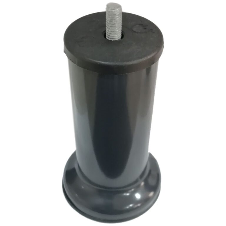 12 Cm Baza Ayağı Koltuk Ayağı Kanepe Ayağı Civatalı 3/8 (kalın Diş) Antrasit Gri-2.jpg