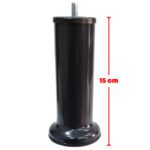 15 Cm Baza Ayağı Koltuk Ayağı Kanepe Ayağı Civatalı 3/8 (kalın Diş) Antrasit Gri-3.jpg