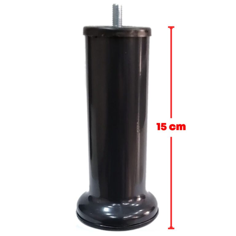15 Cm Baza Ayağı Koltuk Ayağı Kanepe Ayağı Civatalı M8 (ince Diş) Antrasit-3.jpg