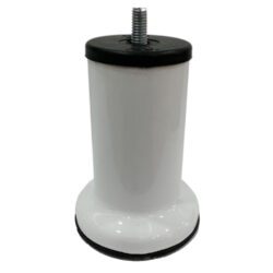 10 Cm Baza Ayağı Koltuk Ayağı Kanepe Ayağı Civatalı M8 (ince Diş) Beyaz-1.jpg