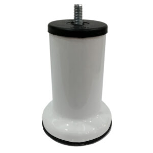 10 Cm Baza Ayağı Koltuk Ayağı Kanepe Ayağı Civatalı 3/8 (kalın Diş) Beyaz-1.jpg