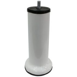 15 Cm Baza Ayağı Koltuk Ayağı Kanepe Ayağı Civatalı 3/8 (kalın Diş) Beyaz-1.jpg