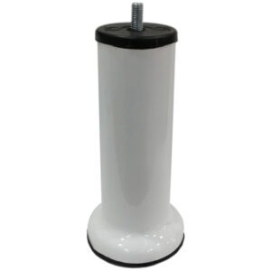 15 Cm Baza Ayağı Koltuk Ayağı Kanepe Ayağı Civatalı 3/8 (kalın Diş) Beyaz-1.jpg