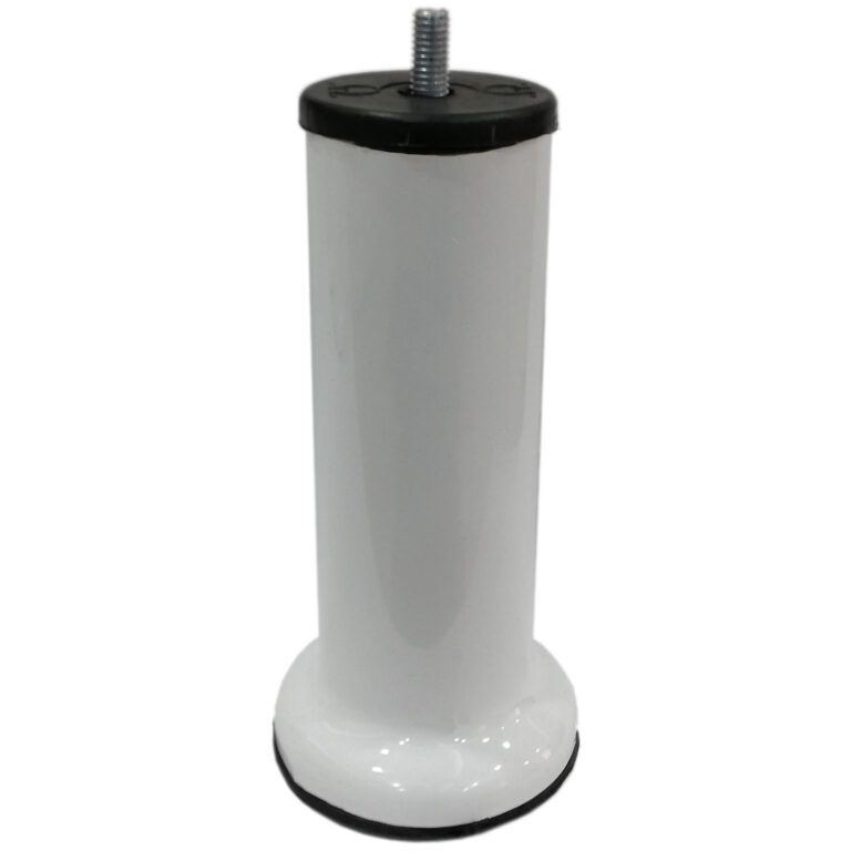 15 Cm Baza Ayağı Koltuk Ayağı Kanepe Ayağı Civatalı M8 (ince Diş) Beyaz-1.jpg