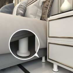 10 Cm Baza Ayağı Koltuk Ayağı Kanepe Ayağı Civatalı M8 (ince Diş) Beyaz-2.jpg