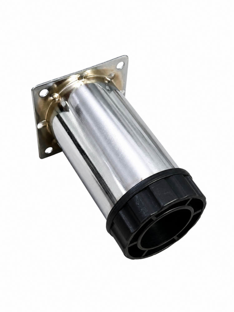 Tablalı Ayarlı Metal Dolap Tezgah Baza Koltuk Kanepe Ayağı Krom Çap:51 Mm 10 Cm-1.jpg