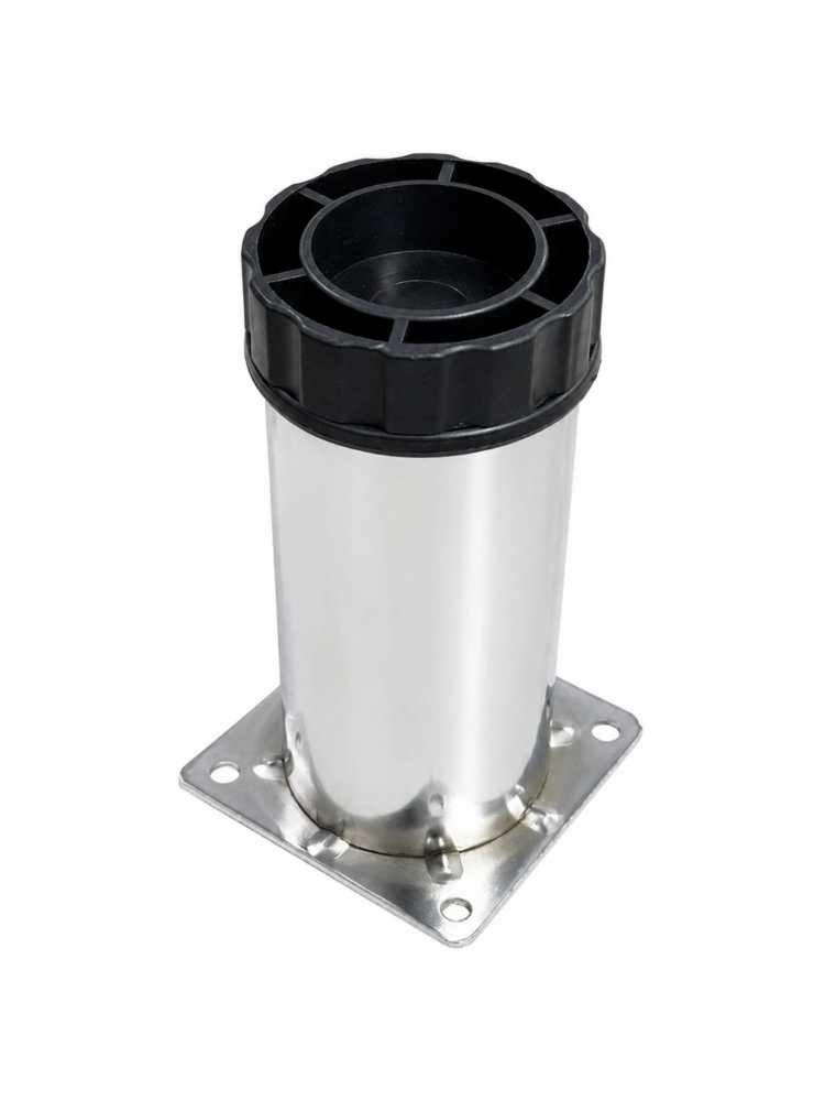 Tablalı Ayarlı Metal Dolap Tezgah Baza Koltuk Kanepe Ayağı Krom Çap:51 Mm 10 Cm-3.jpg