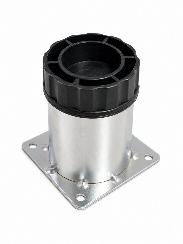 Tablalı Ayarlı Metal Dolap Tezgah Baza Koltuk Kanepe Ayağı Krom Çap:51 Mm 6 Cm-1.jpg