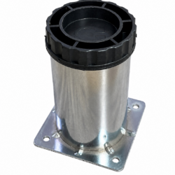 Tablalı Ayarlı Metal Dolap Tezgah Baza Sehpa Koltuk Kanepe Ayağı Krom Çap:60 Mm 8 Cm-1.jpg