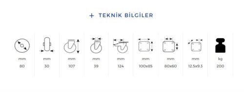 80x30 Polyamid Oynar Frenli Teker Sarı-4.jpg