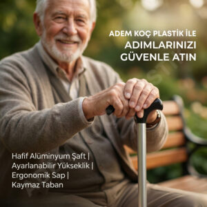 Yükseklik Ayarlı Alüminyum Gövdeli Baston Asa 100 Cm-1.jpg
