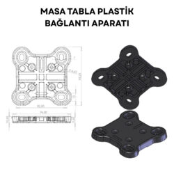 Masa Tabla Plastik Bağlantı Aparatı Siyah-4.jpg
