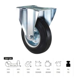 100 Lük Lastik Sabit Teker-1.jpg