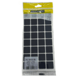 Pacific Kare Yapışkanlı Sandalye Koltuk Mobilya Ayak Keçesi Felt 25x25 Mm Siyah-1.jpg