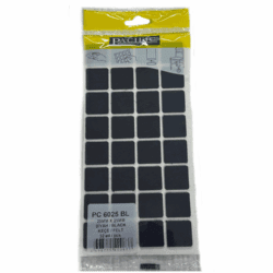 Pacific Kare Yapışkanlı Sandalye Koltuk Mobilya Ayak Keçesi Felt 25x25 Mm Siyah-1.jpg