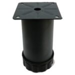 Tablalı Ayarlı Metal Dolap Tezgah Baza Sehpa Koltuk Kanepe Ayağı Antrasit Gri Çap:51 Mm 10 Cm-1.jpg