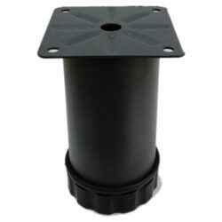 Tablalı Ayarlı Metal Dolap Tezgah Baza Sehpa Koltuk Kanepe Ayağı Antrasit Gri Çap:51 Mm 10 Cm-1.jpg