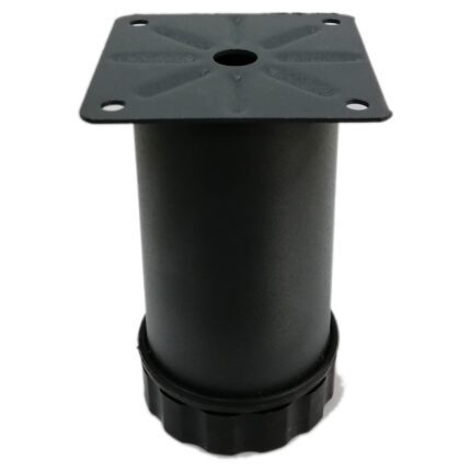 Tablalı Ayarlı Metal Dolap Tezgah Baza Sehpa Koltuk Kanepe Ayağı Antrasit Gri Çap:51 Mm 10 Cm-1.jpg