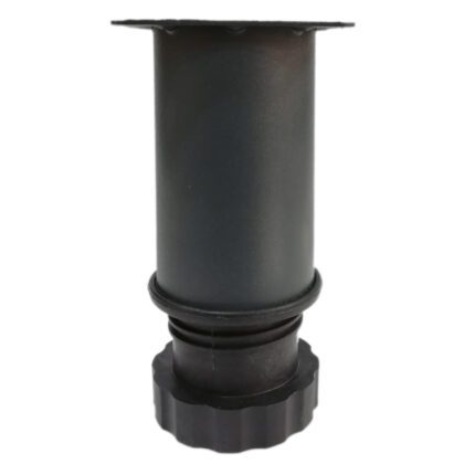 Tablalı Ayarlı Metal Dolap Tezgah Baza Sehpa Koltuk Kanepe Ayağı Antrasit Gri Çap:51 Mm 10 Cm-2.jpg