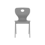 Modern Monoblok Sandalye Kurs Okul Kolej Öğrenci Sandalyesi Gri-2.jpg