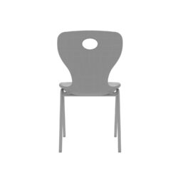 Modern Monoblok Sandalye Kurs Okul Kolej Öğrenci Sandalyesi Gri-4.jpg