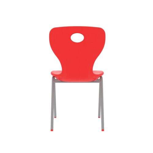 Modern Monoblok Sandalye Kurs Okul Kolej Öğrenci Sandalyesi Kırmızı-4.jpg