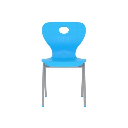 Modern Monoblok Sandalye Kurs Okul Kolej Öğrenci Sandalyesi Açık Mavi-2.jpg