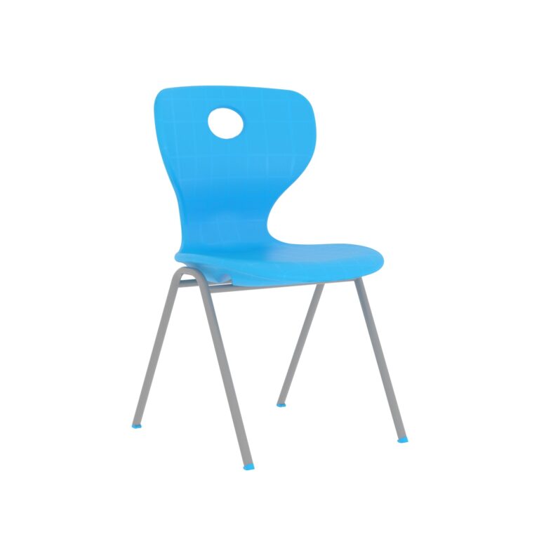 Modern Monoblok Sandalye Kurs Okul Kolej Öğrenci Sandalyesi Açık Mavi-1.jpg