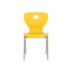 Modern Monoblok Sandalye Kurs Okul Kolej Öğrenci Sandalyesi Sarı-2.jpg
