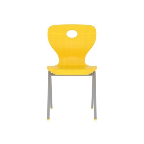 Modern Monoblok Sandalye Kurs Okul Kolej Öğrenci Sandalyesi Sarı-2.jpg