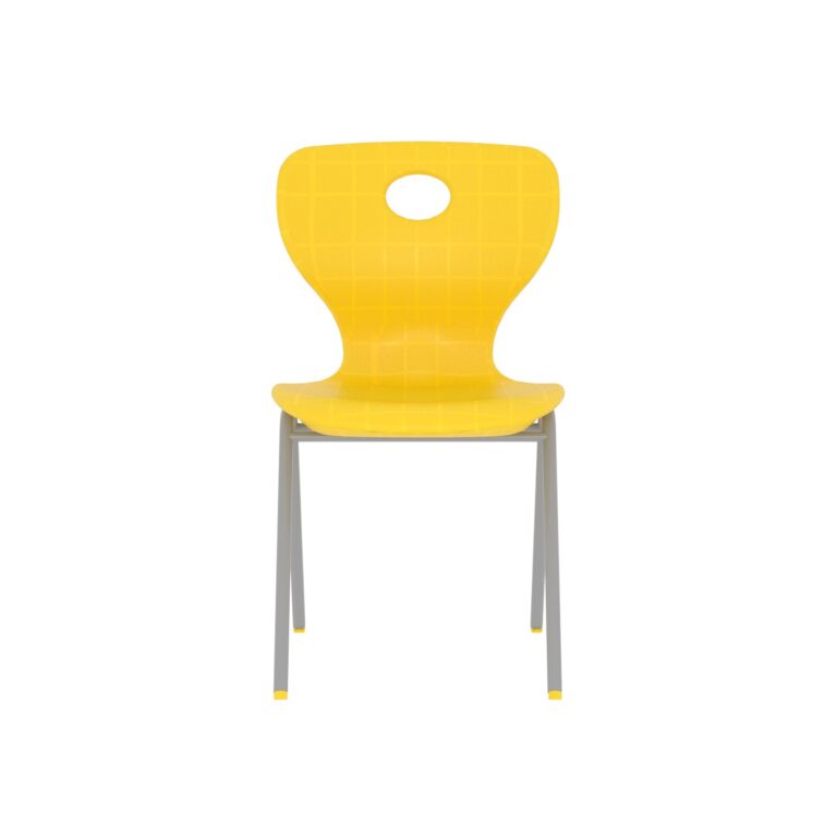 Modern Monoblok Sandalye Kurs Okul Kolej Öğrenci Sandalyesi Sarı-2.jpg