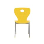 Modern Monoblok Sandalye Kurs Okul Kolej Öğrenci Sandalyesi Sarı-4.jpg