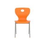 Modern Monoblok Sandalye Kurs Okul Kolej Öğrenci Sandalyesi Turuncu-2.jpg