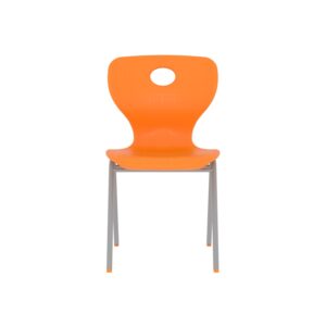 Modern Monoblok Sandalye Kurs Okul Kolej Öğrenci Sandalyesi Turuncu-2.jpg