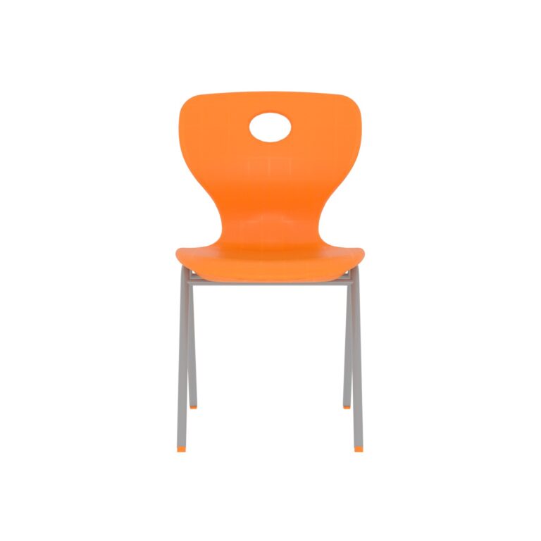 Modern Monoblok Sandalye Kurs Okul Kolej Öğrenci Sandalyesi Turuncu-2.jpg
