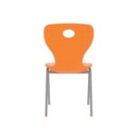 Modern Monoblok Sandalye Kurs Okul Kolej Öğrenci Sandalyesi Turuncu-4.jpg