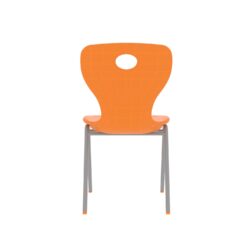 Modern Monoblok Sandalye Kurs Okul Kolej Öğrenci Sandalyesi Turuncu-4.jpg