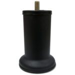 8 Cm Baza Ayağı Koltuk Ayağı Kanepe Ayağı Civatalı M8 (ince Diş) Texture Siyah-1.jpg