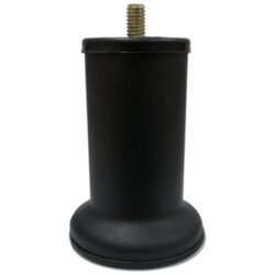 8 Cm Baza Ayağı Koltuk Ayağı Kanepe Ayağı Civatalı M8 (ince Diş) Texture Siyah-1.jpg