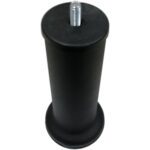 15 Cm Baza Ayağı Koltuk Ayağı Kanepe Ayağı Civatalı 3/8 (kalın Diş) Texture Siyah-2.jpg