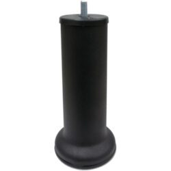 15 Cm Baza Ayağı Koltuk Ayağı Kanepe Ayağı Civatalı 3/8 (kalın Diş) Texture Siyah-1.jpg